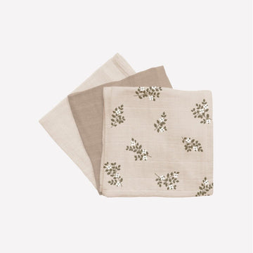 Tetradoeken 30x30cm - Holly Flowers set van 3